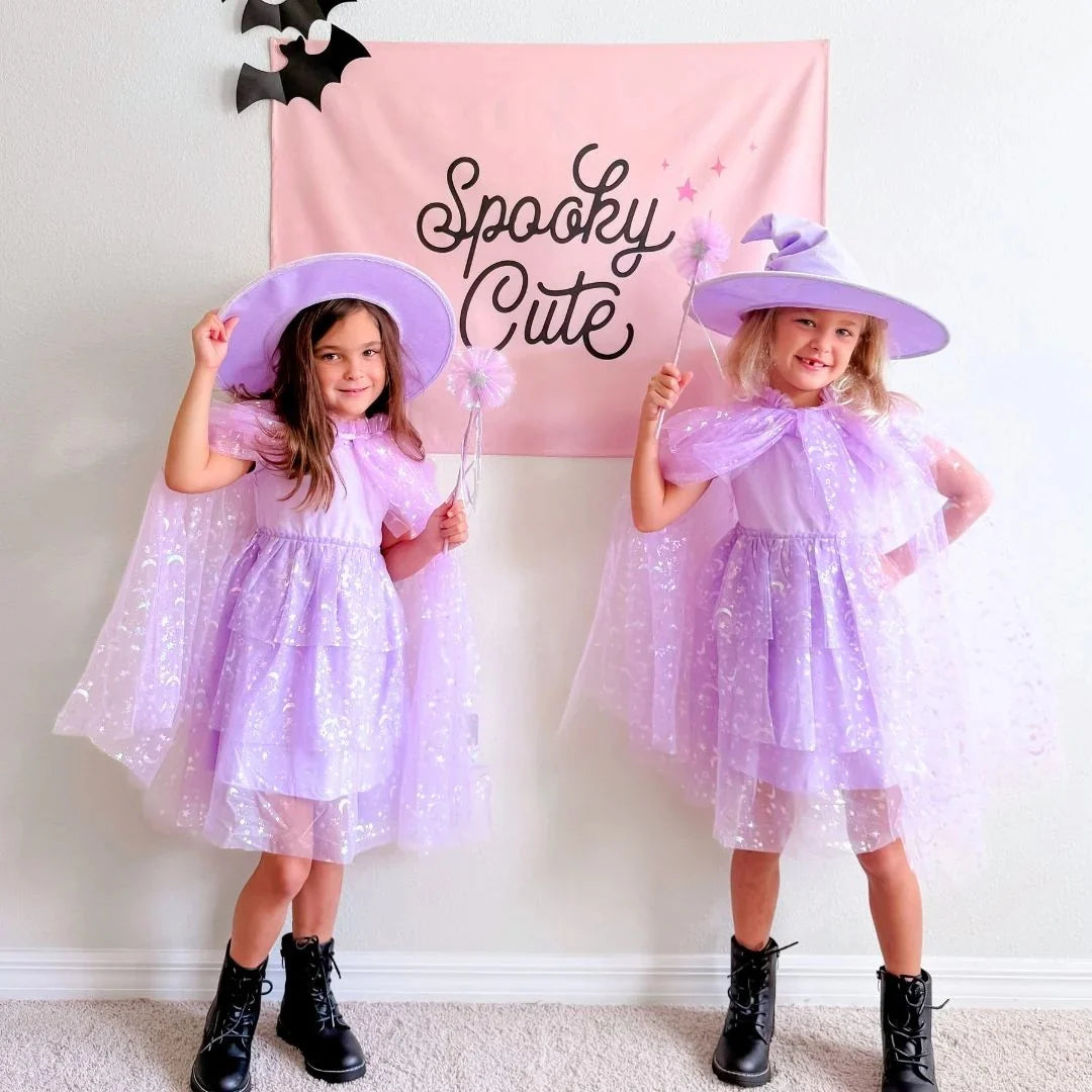 Lilac Moon and Stars Dress