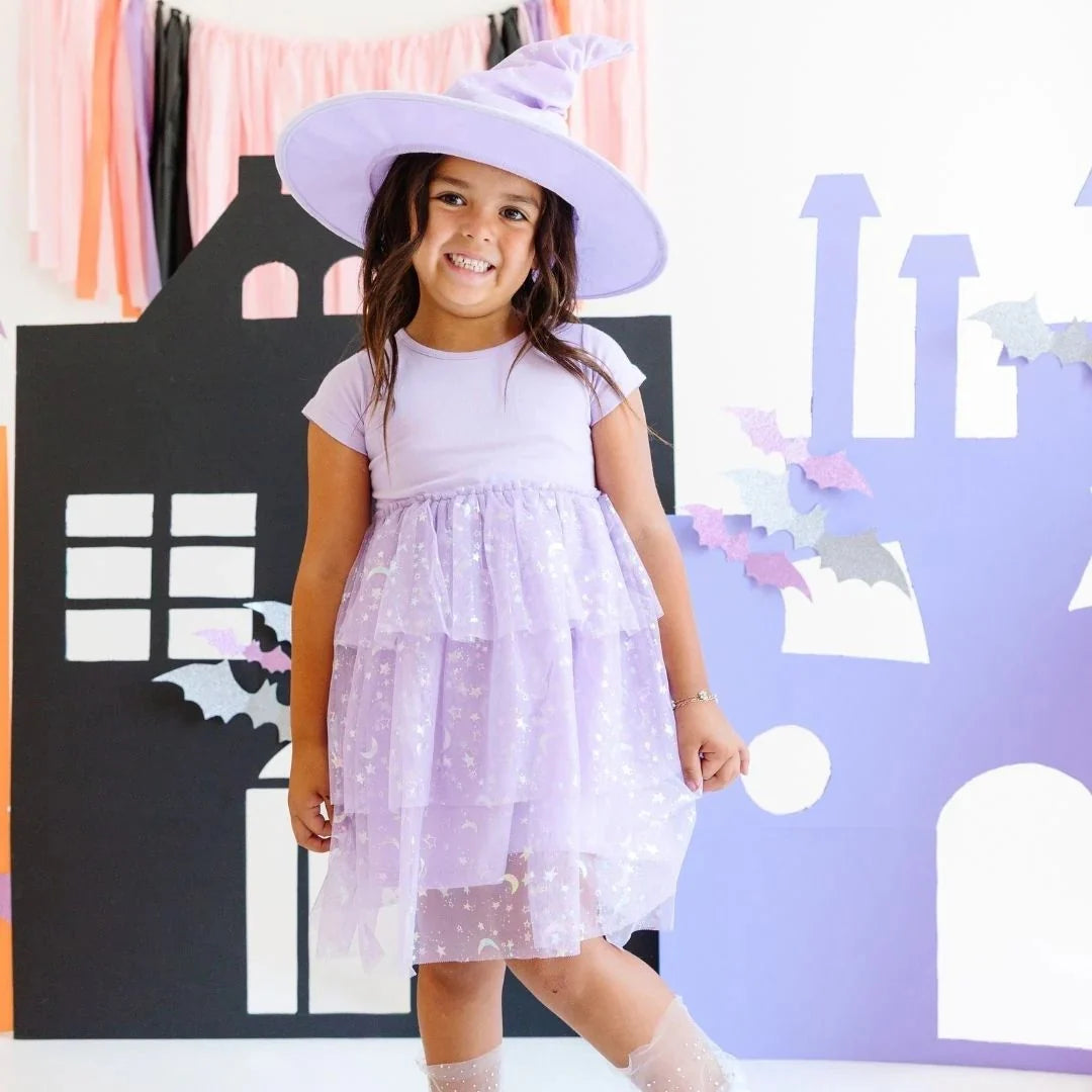 Lilac Moon and Stars Dress