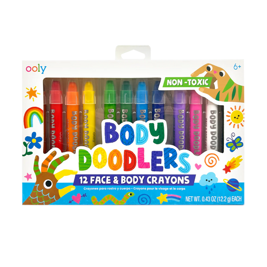 Body Doodlers - Face & Body Crayons - Set of 12