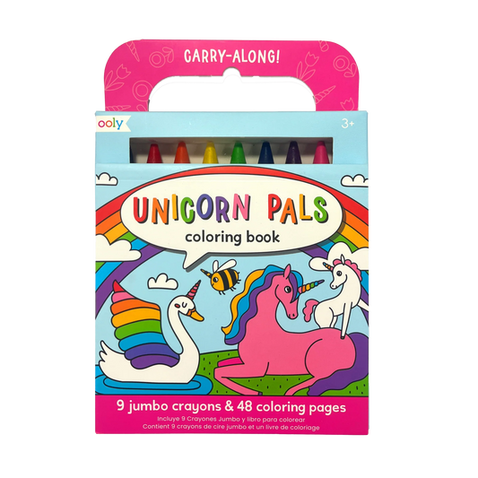 Carry Along Coloring Book and Crayon Set Unicorn Pals