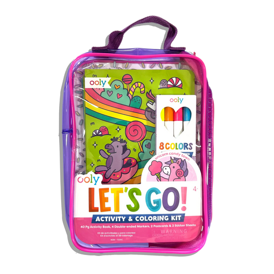 Let's Go Activity & Coloring Kit Unicorn Candy Town