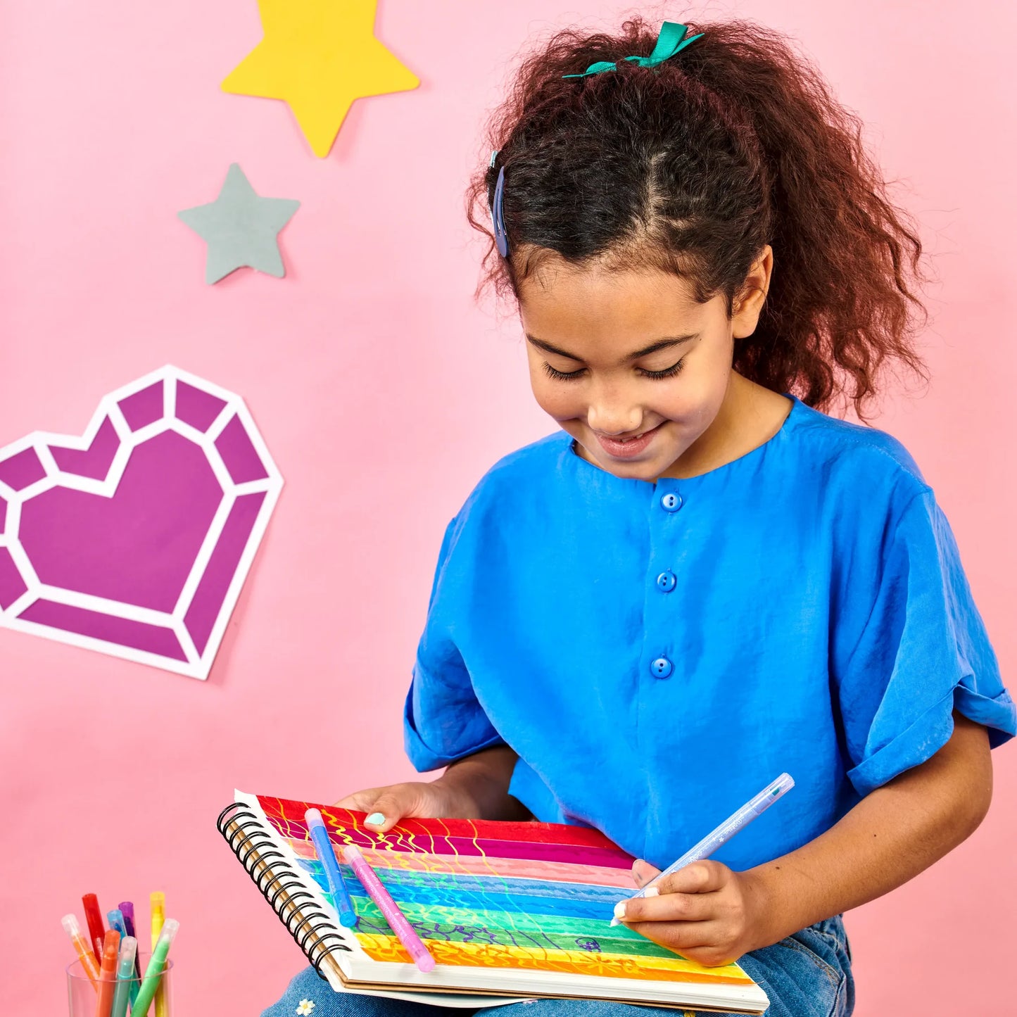 Switch-Eroo Sparkle Glittery Color Changing Markers Set of 12