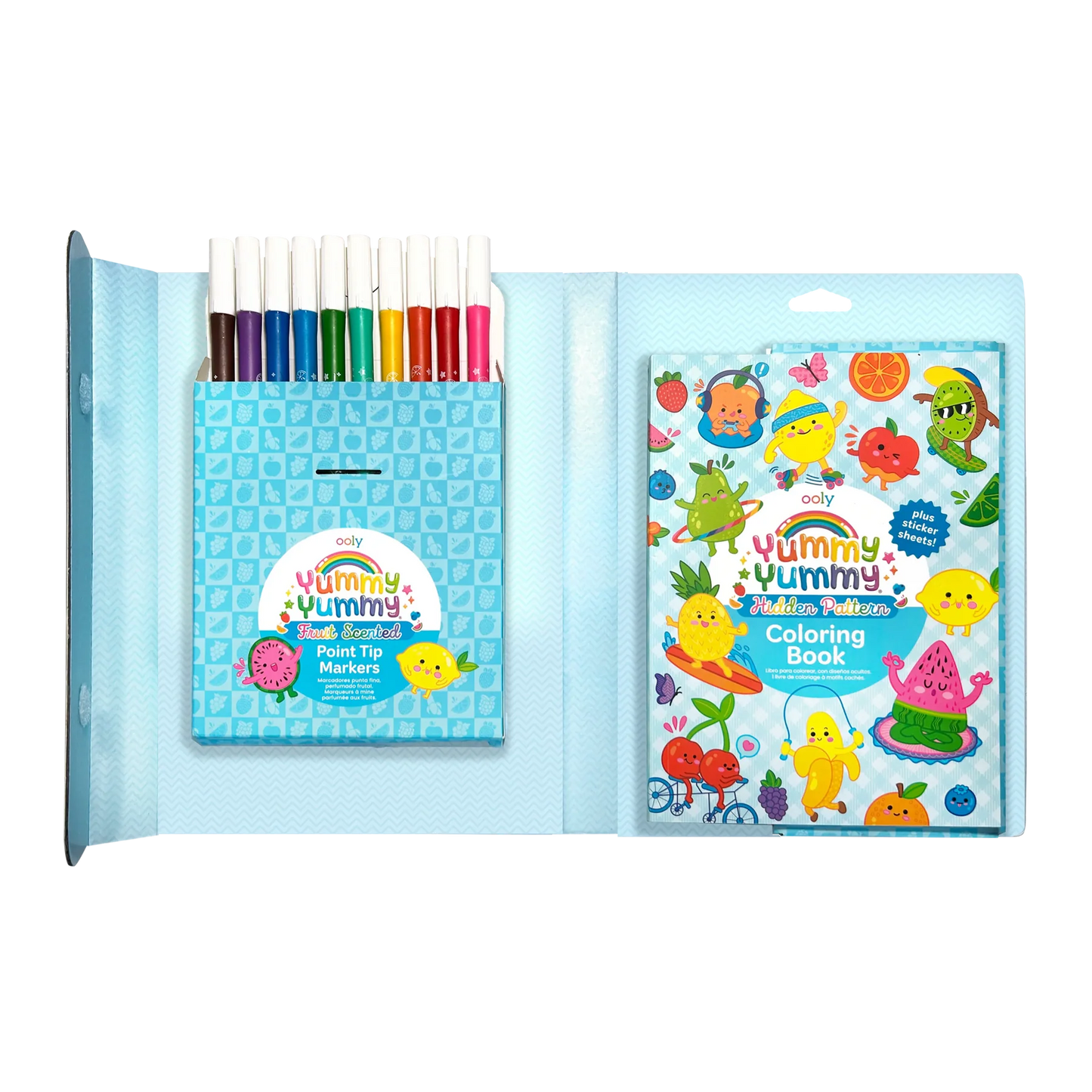 Yummy Yummy Scented Coloring Kit Markers Stickers Coloring Book