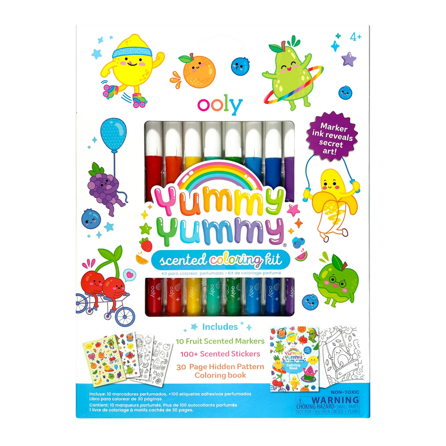 Yummy Yummy Scented Coloring Kit Markers Stickers Coloring Book