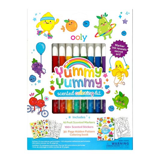 Yummy Yummy Scented Coloring Kit Markers Stickers Coloring Book