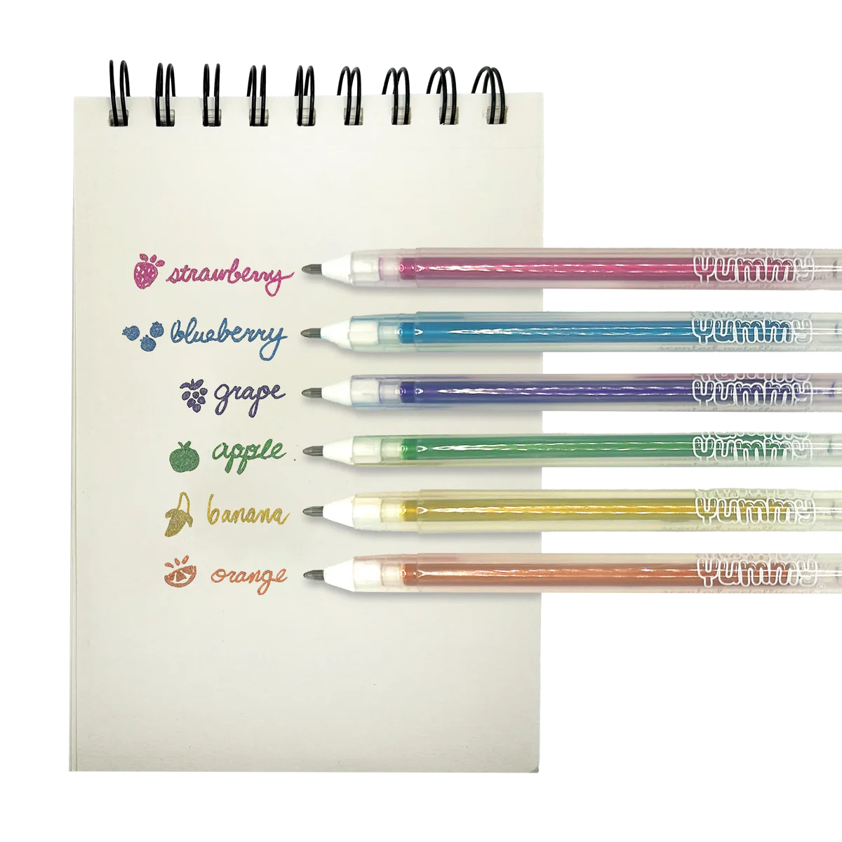 Yummy Yummy Scented Gel Pens - Metallic - Set of 6