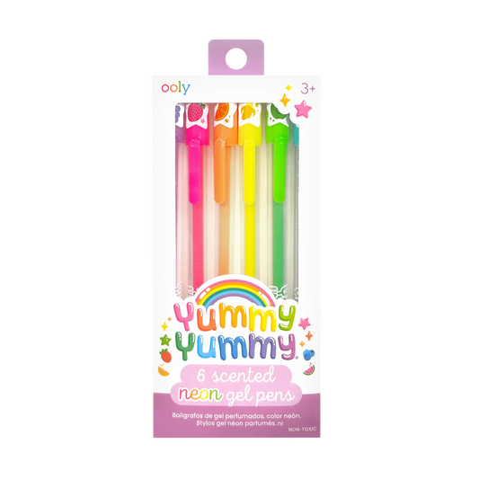 Yummy Yummy Scented Gel Pens - Neon - Set of 6