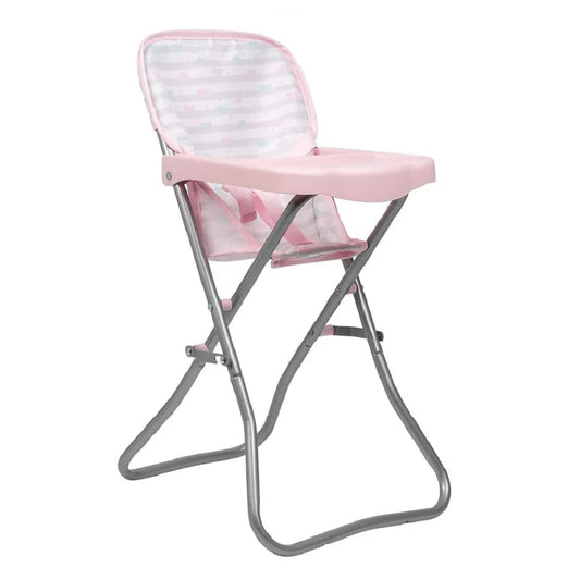Pastel Pink Hearts Baby Doll High Chair