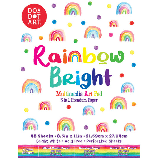 Rainbow Bright 3-in-1 Mixed Media Art Pad 48 Sheets