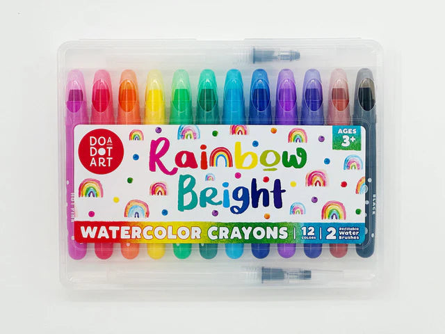 Rainbow Bright Watercolor Crayons Set of 12