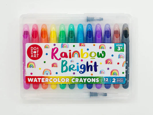 Rainbow Bright Watercolor Crayons Set of 12