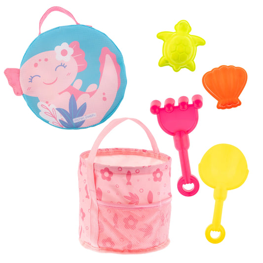 Axolotl Collapsible Beach Bucket