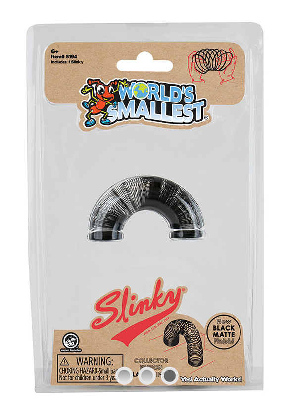 World's Smallest Collector Edition Black Slinky