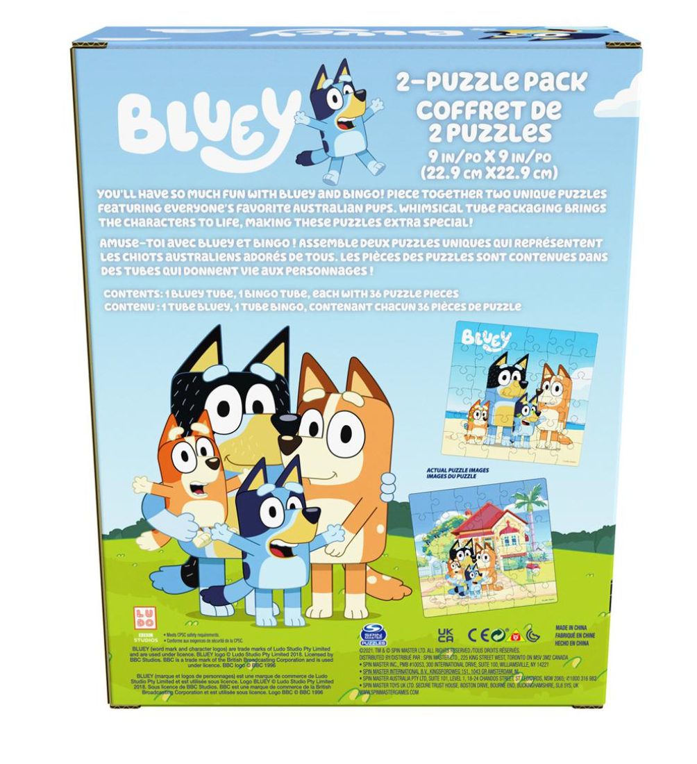 Bluey 36 pc Puzzle 2 Pack