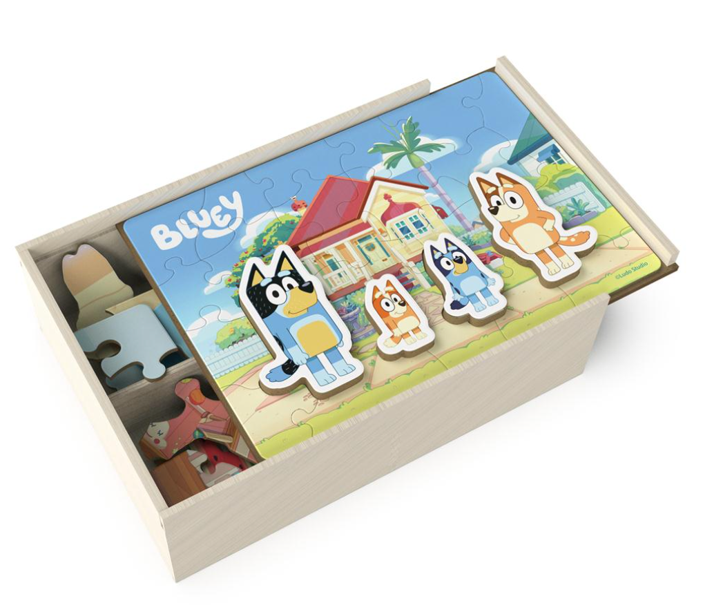 Bluey Wooden Puzzle 4 Pack