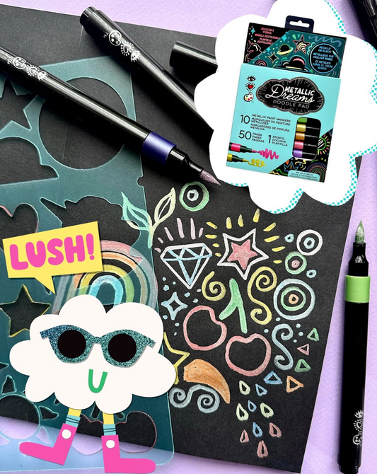 Metallic Dreams Doodle Pad