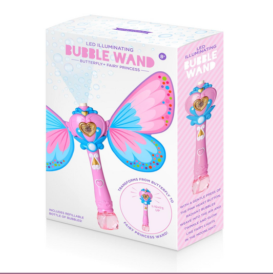 LED Fairy Butterfly Bubble Wand