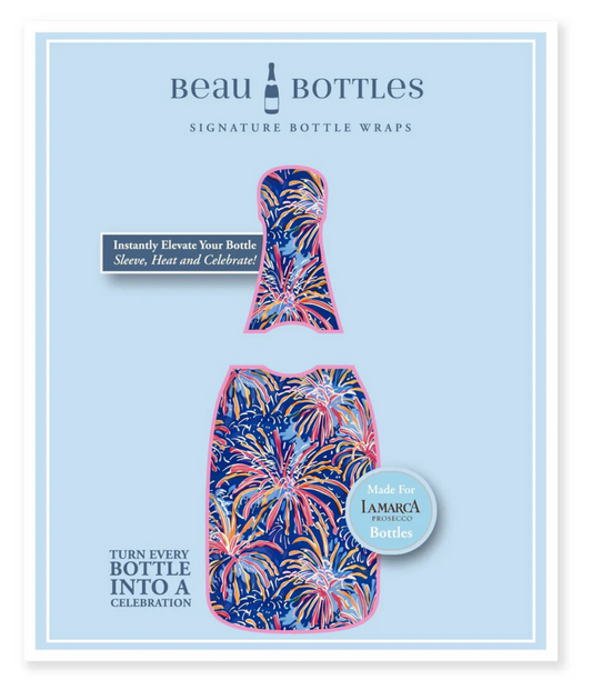 Beau Bottles Festive Fireworks Prosecco Wrap