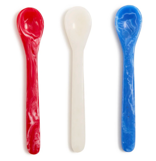 Red, White and Blue Serving Spoons