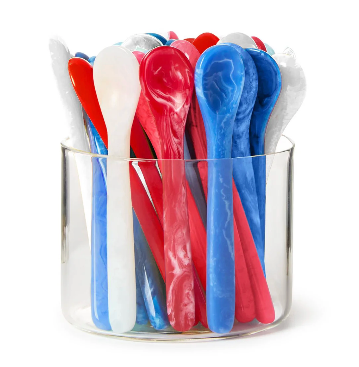 Red, White and Blue Serving Spoons