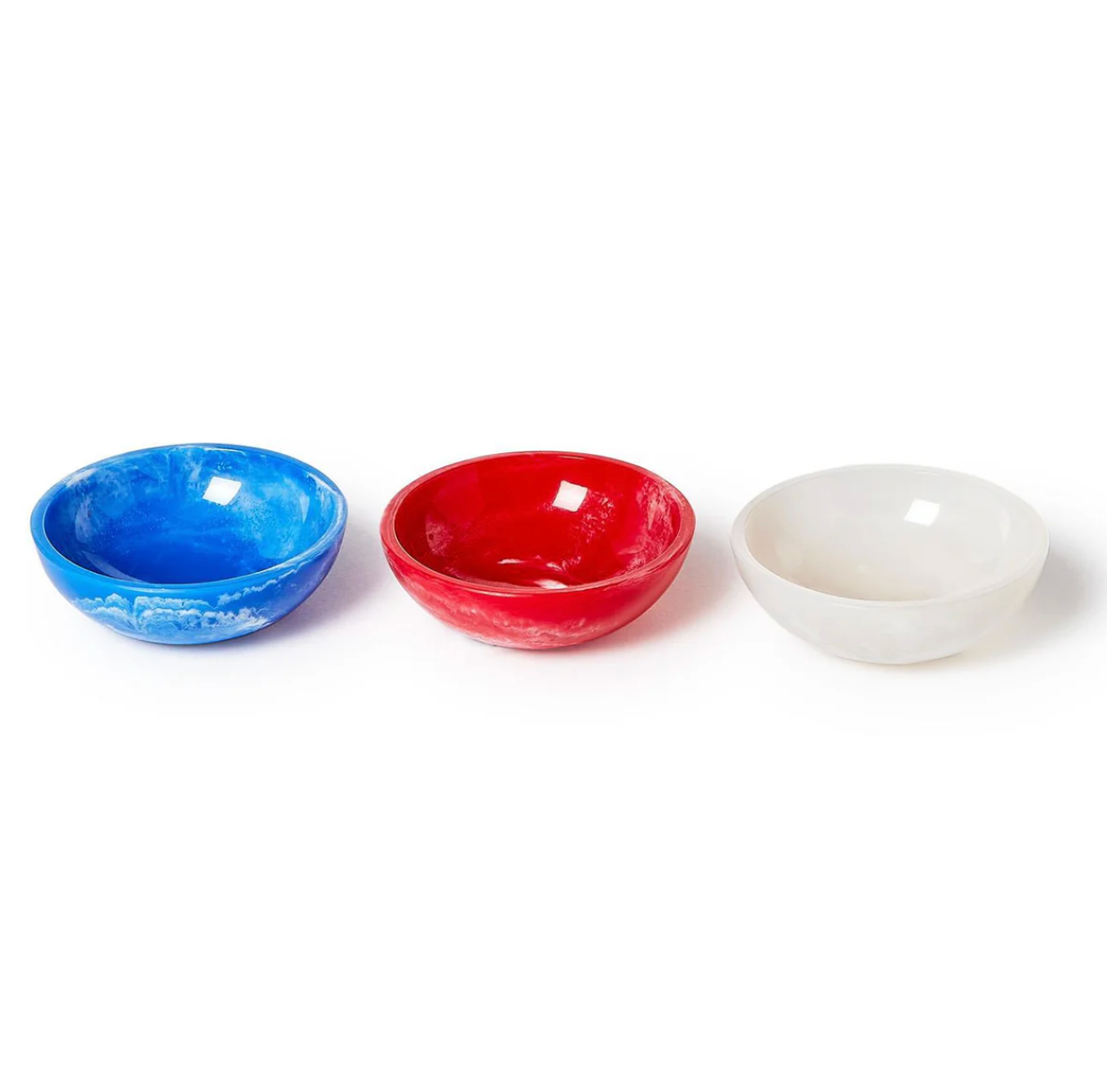 Red, White and Blue Tidbit Bowls