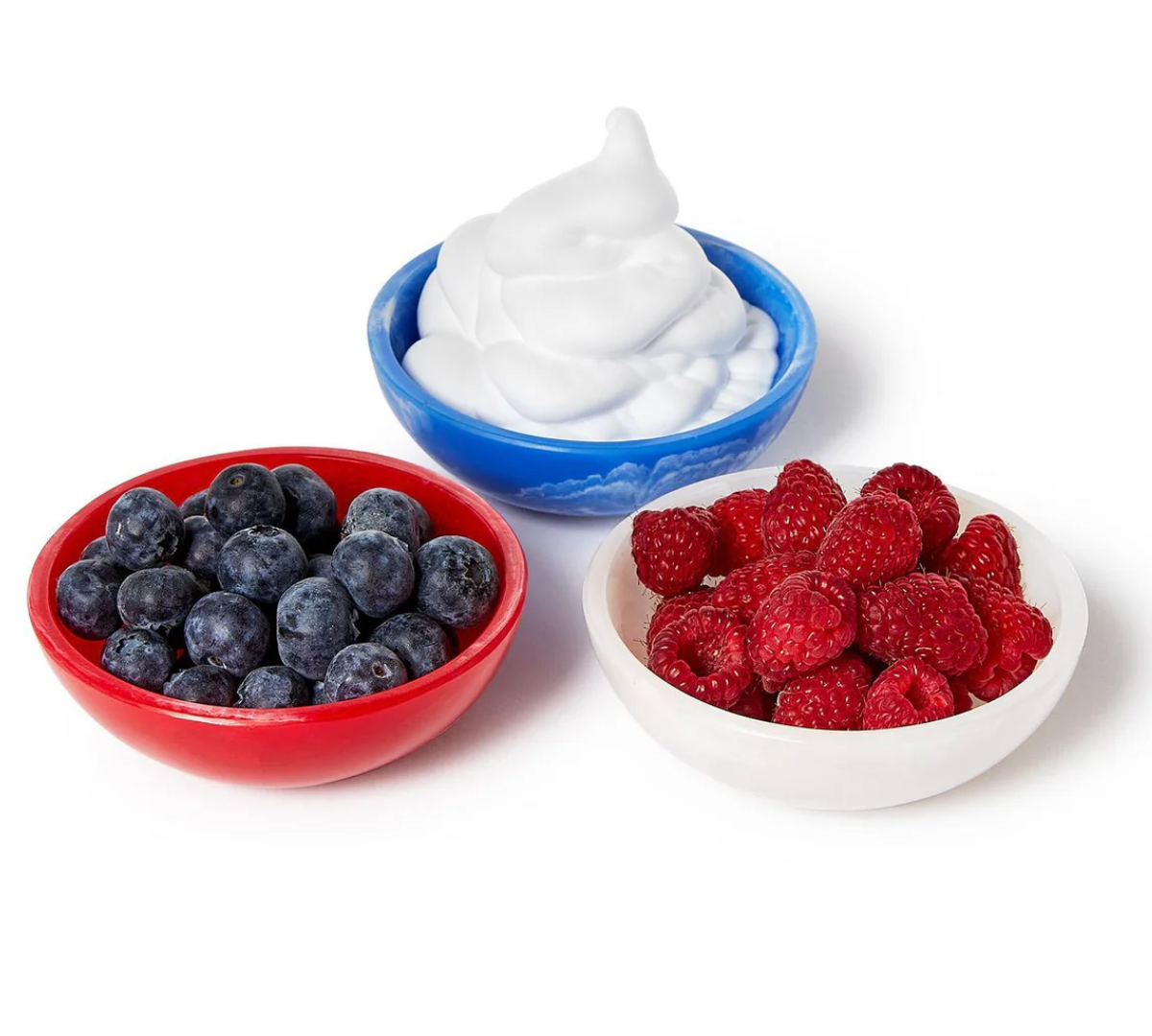 Red, White and Blue Tidbit Bowls