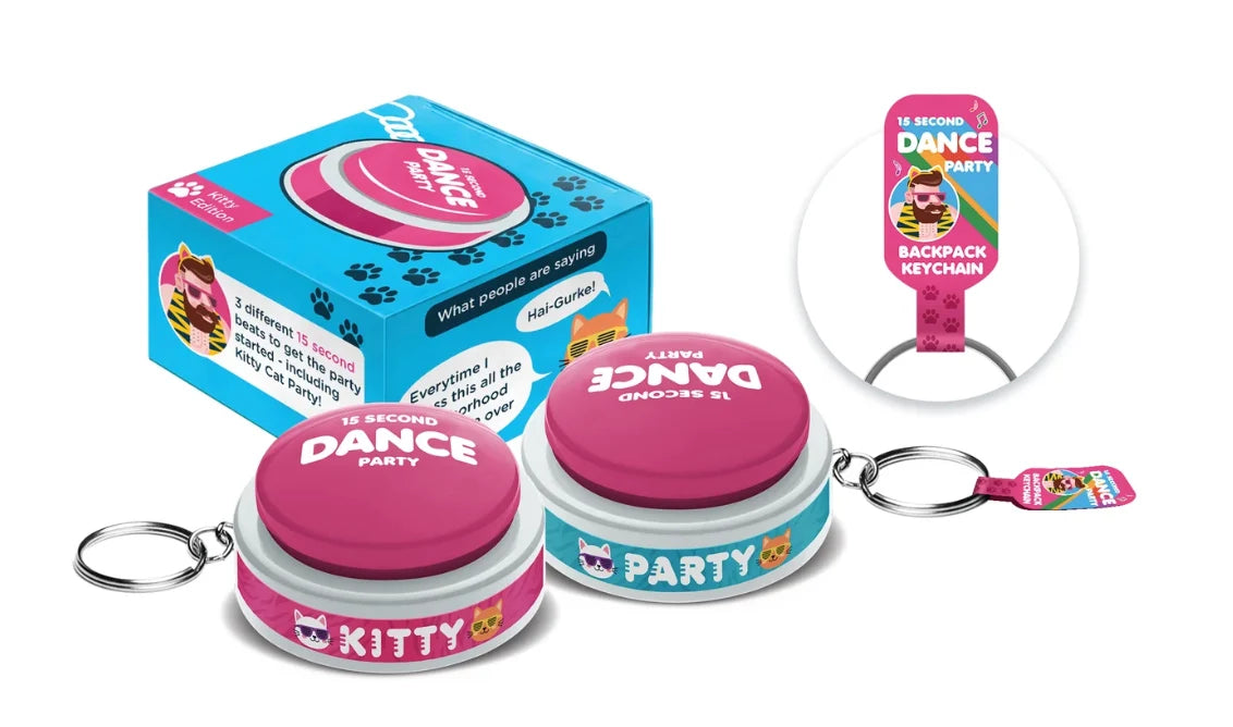 30 Second Dance Party Kitty Button
