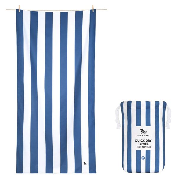 Whitsunday Blue Quick Dry Beach Towel