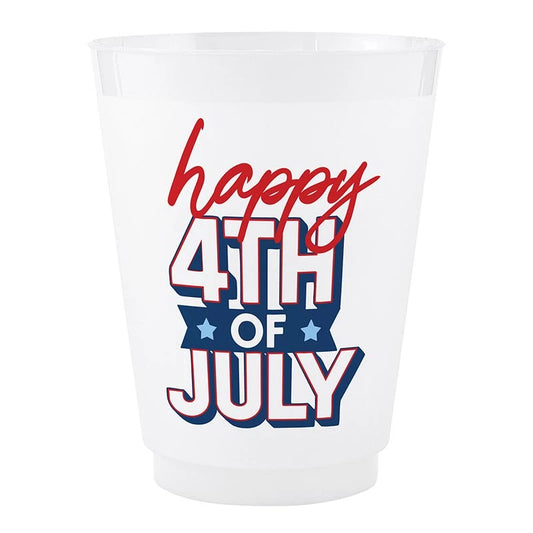 Happy 4th of July Frosted Cups 8ct.