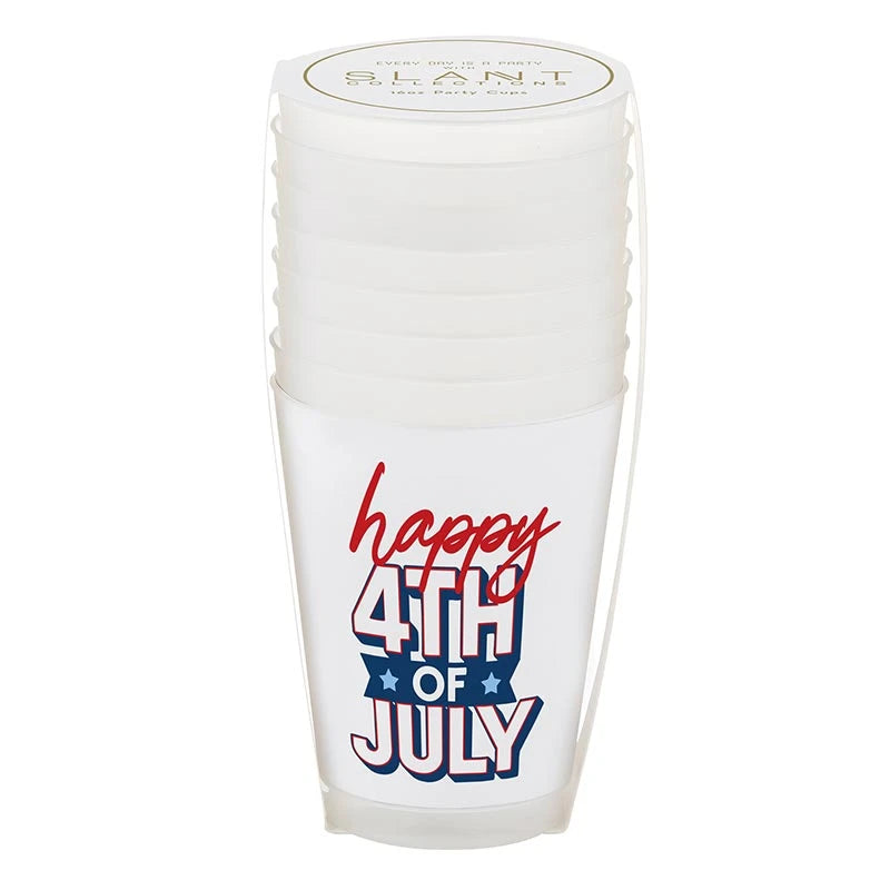 Happy 4th of July Frosted Cups 8ct.