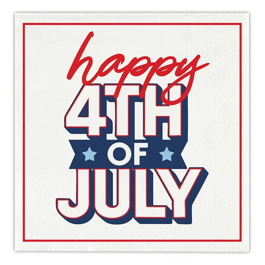 Happy 4th of July Beverage Napkins