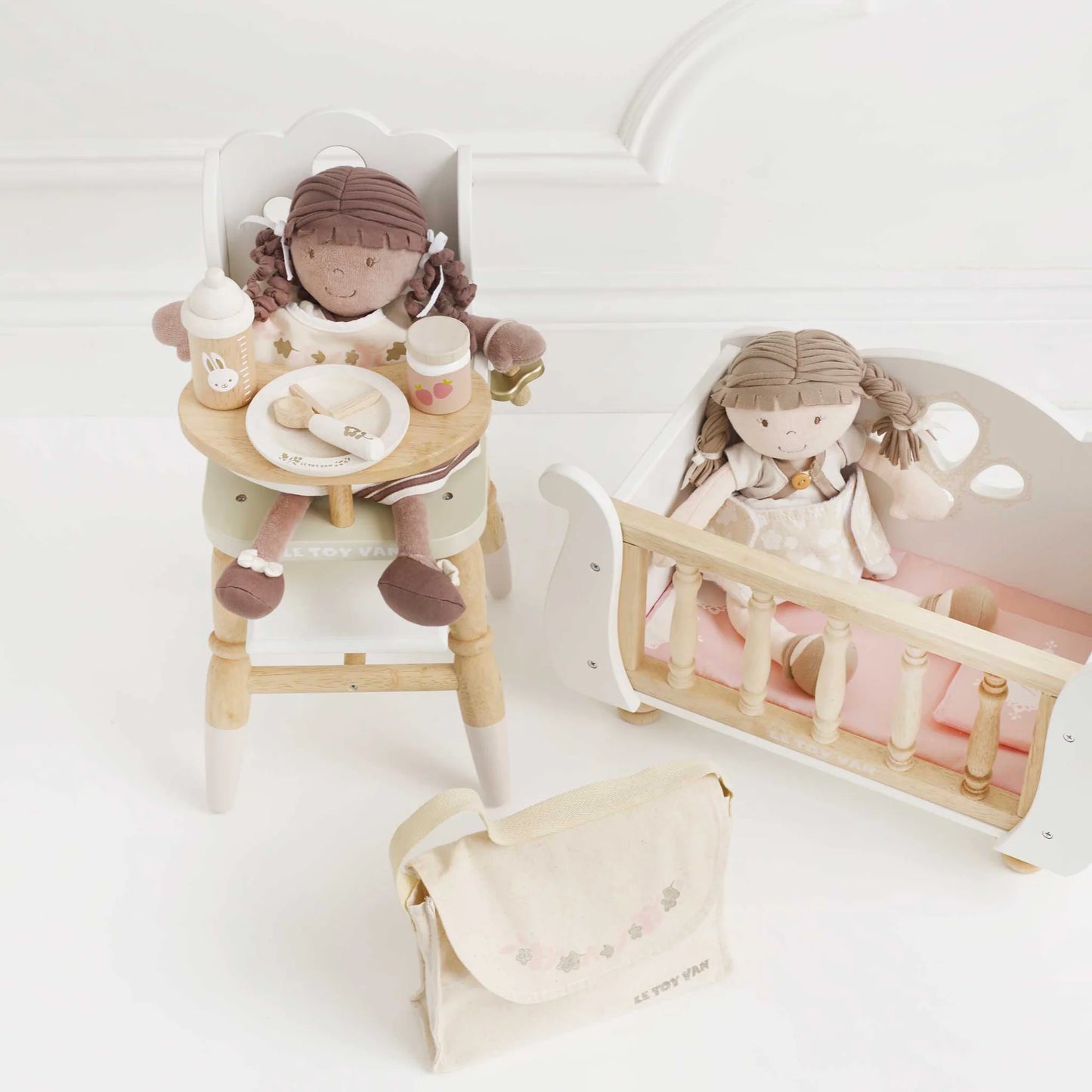 Wooden Doll Cot