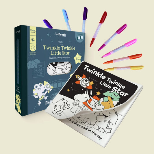 Twinkle Twinkle Little Star Tales Reusable Coloring Book