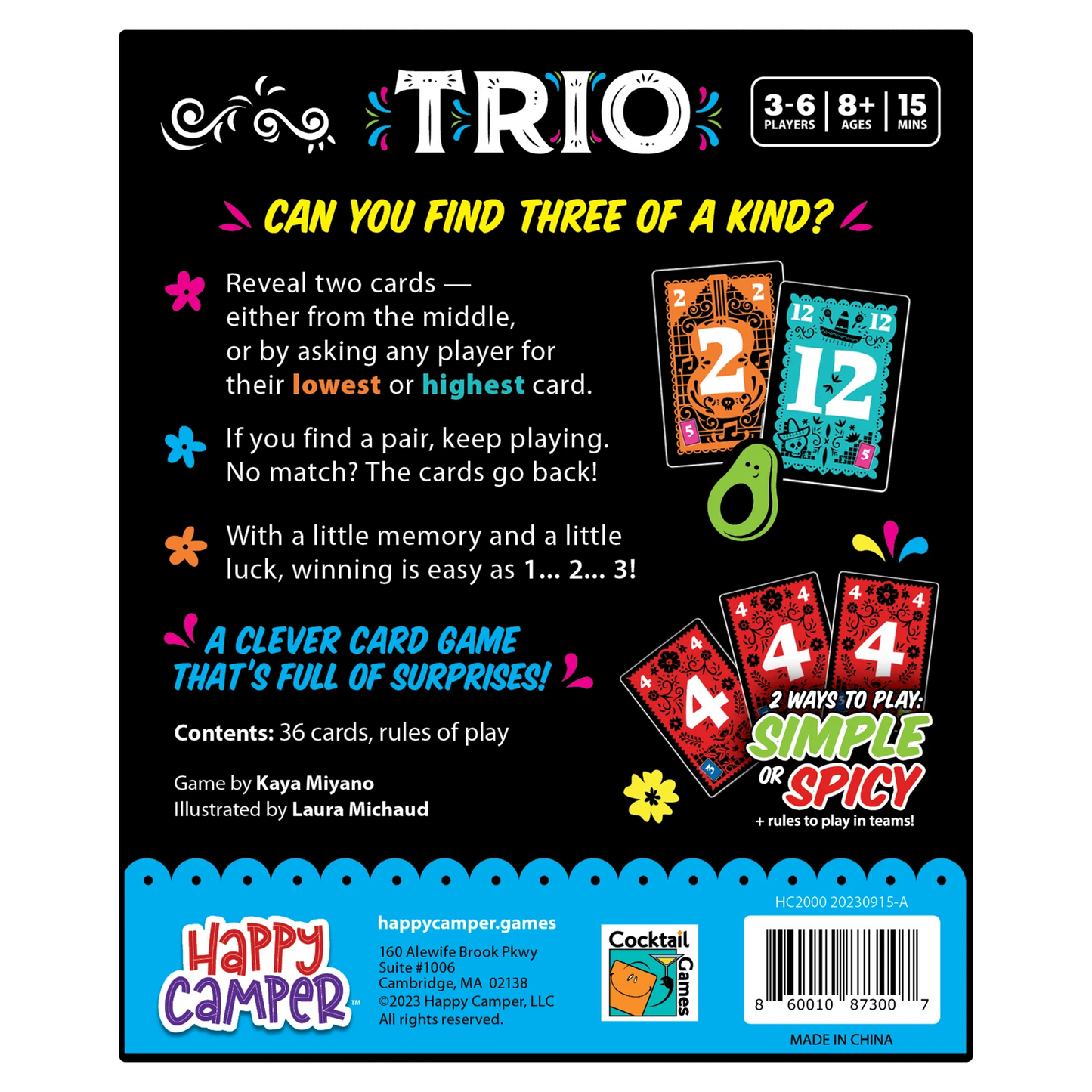 Trio Card Game