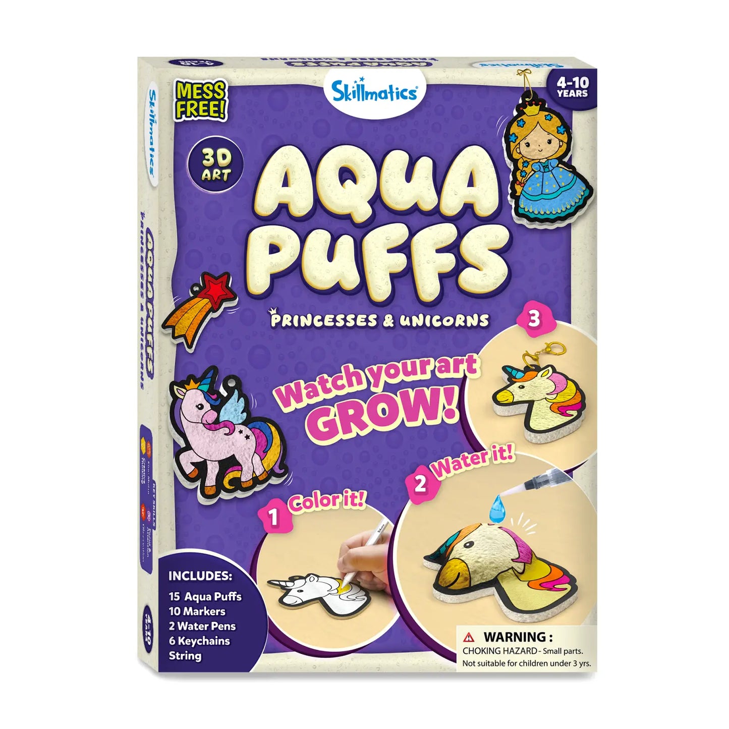 Aqua Puffs Princesses & Unicorns