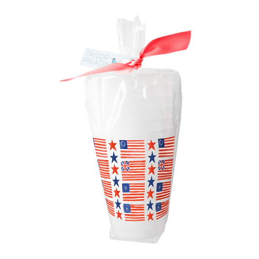 Vintage American Flag Cups
