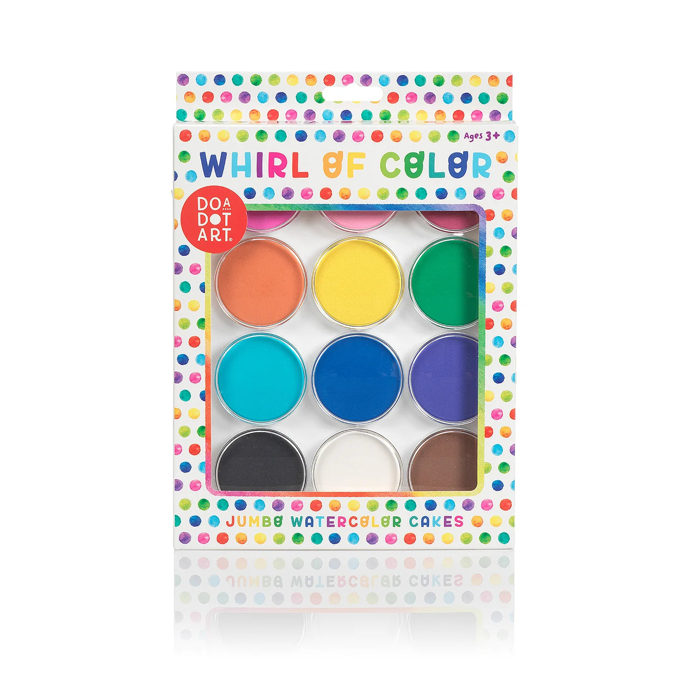 Whirl of Color Jumbo Watercolor Cakes Paint Set