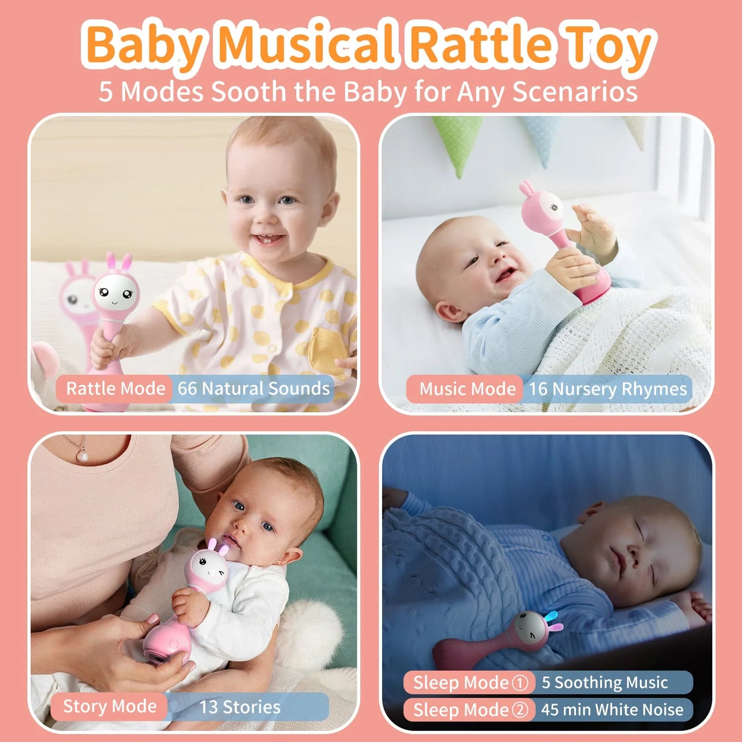 Alilo Smarty Bunny Baby Rattle