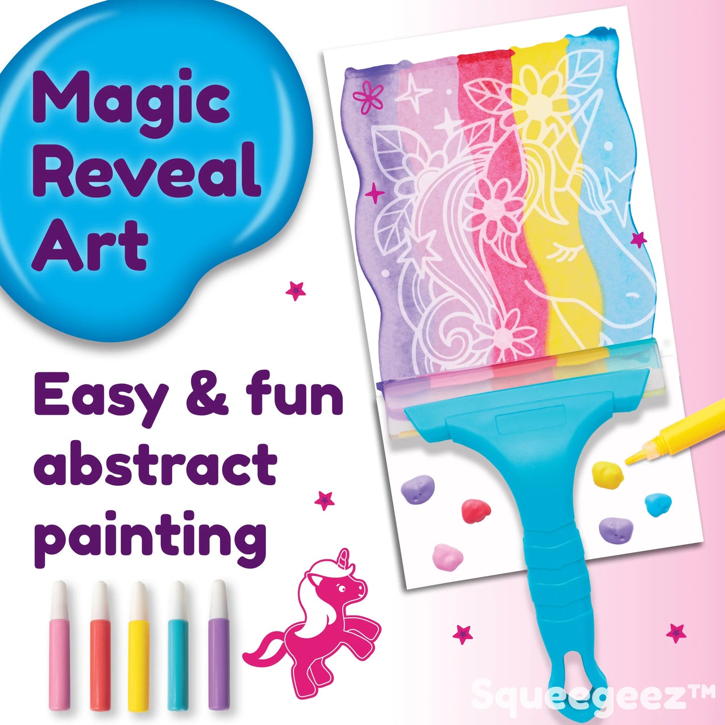 Squeegeez Magic Reveal Art Unicorn