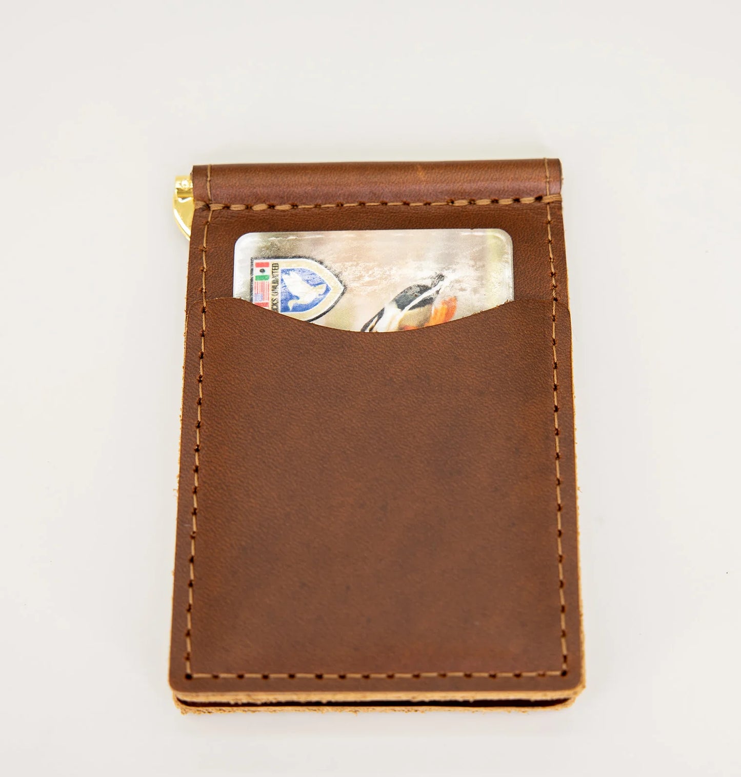 Leather Money Clip Wallet