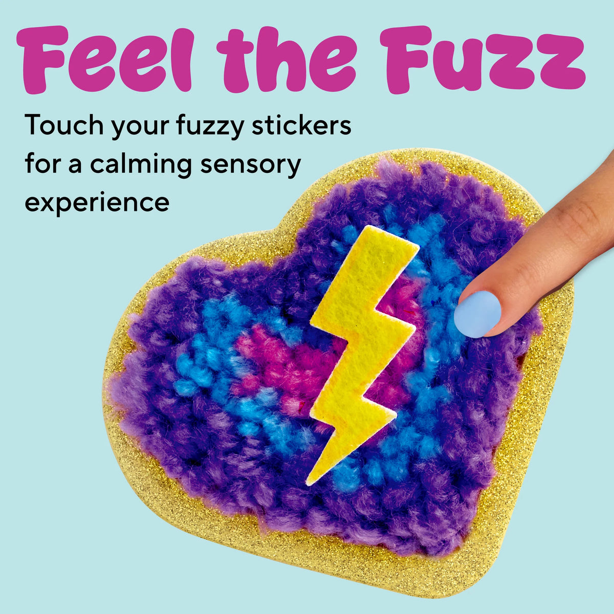 Make Your Own Latch N' Patch Fuzzy Stickers