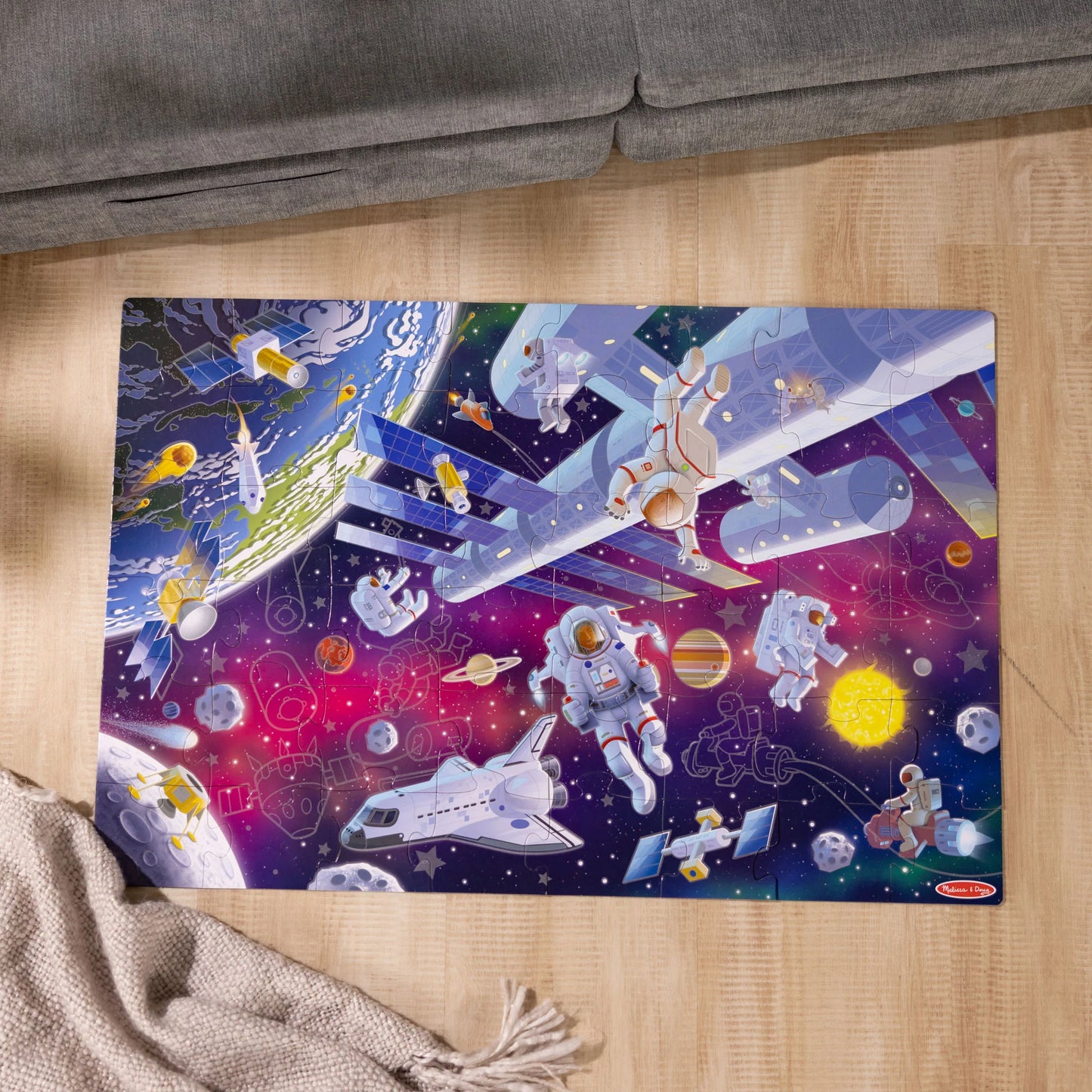 Glow-in-the-Dark Outer Space Floor Puzzle
