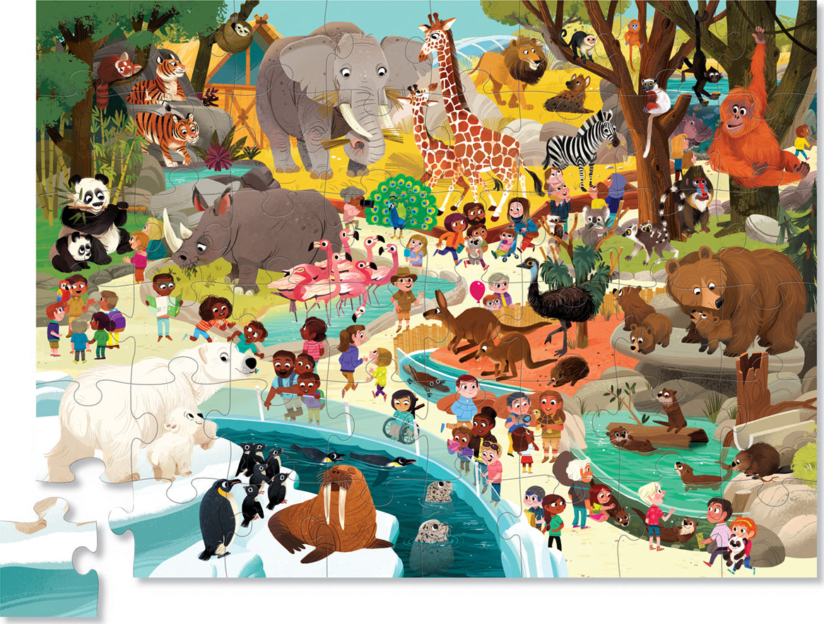 48-pc Puzzle - Day at the Zoo