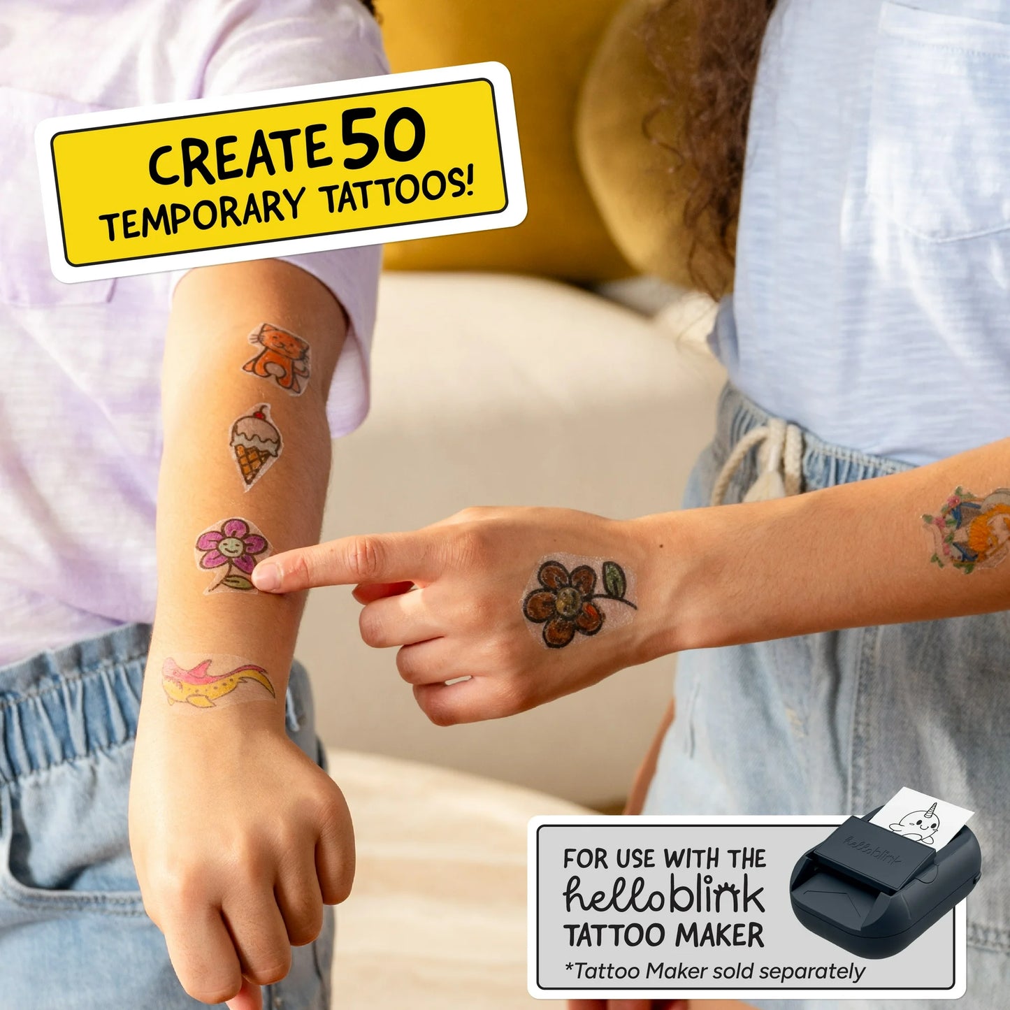 Hello Blink Temporary Tattoo Maker Refill Pack