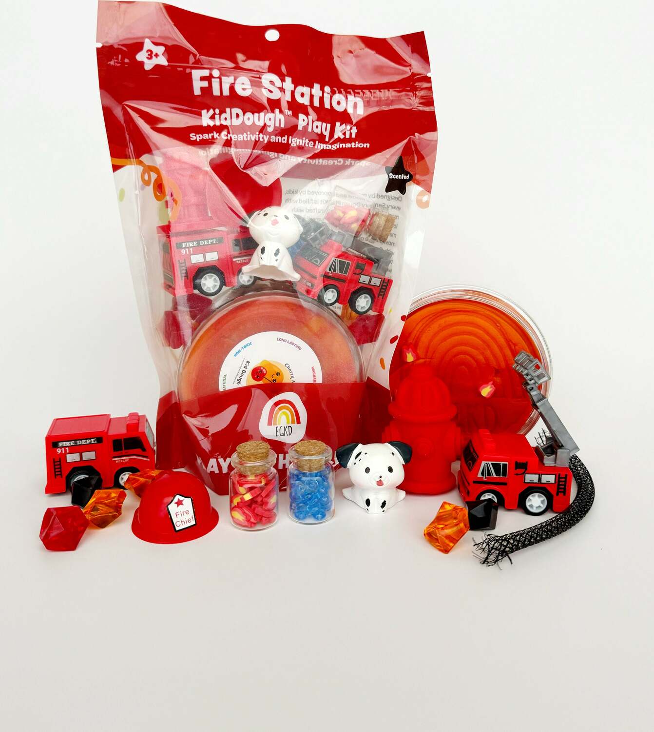 Fire Station (Cherry Mango) KidDough Play Kit