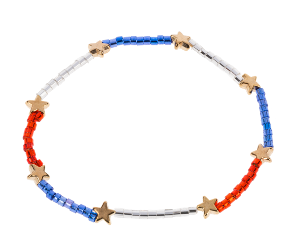 USA Stars 3 Pc Stack Bracelets