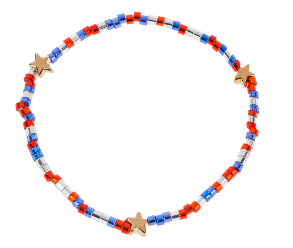 USA Stars 3 Pc Stack Bracelets
