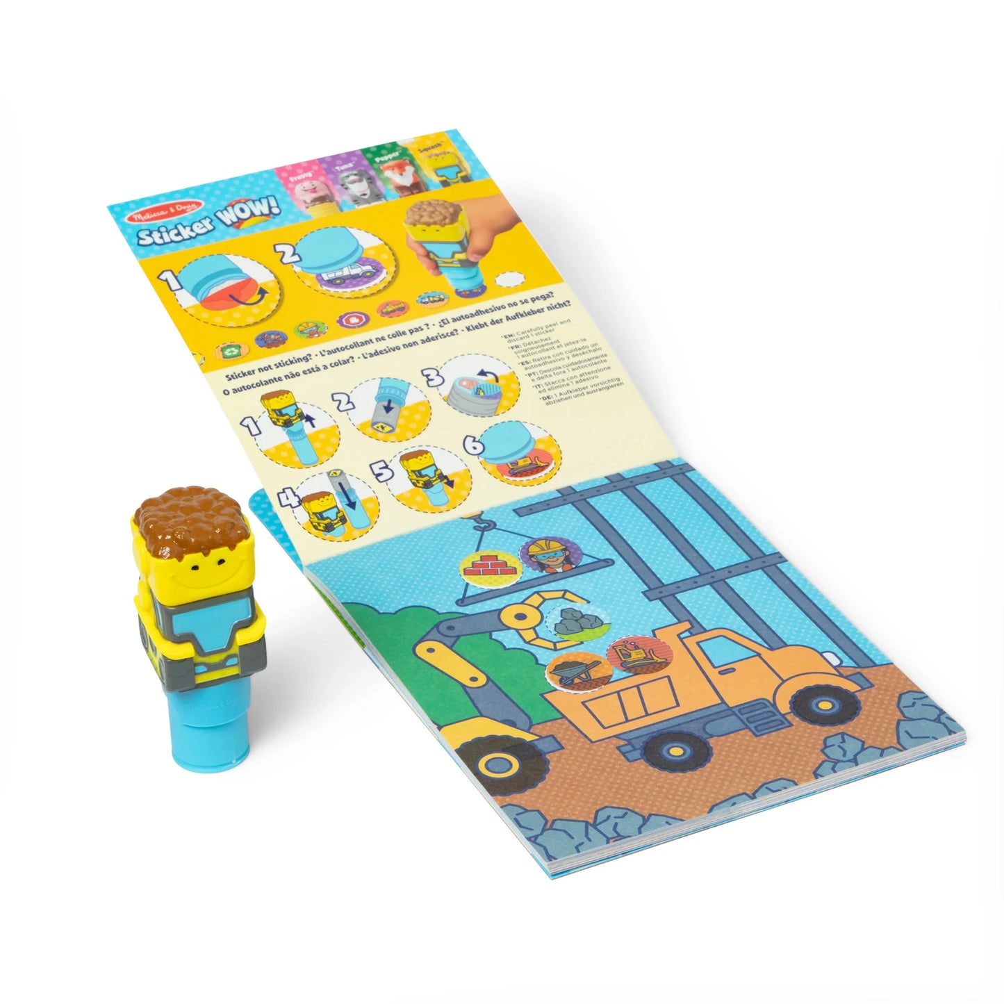 Sticker Wow Bulldozer Activity Pad & Sticker Stamper