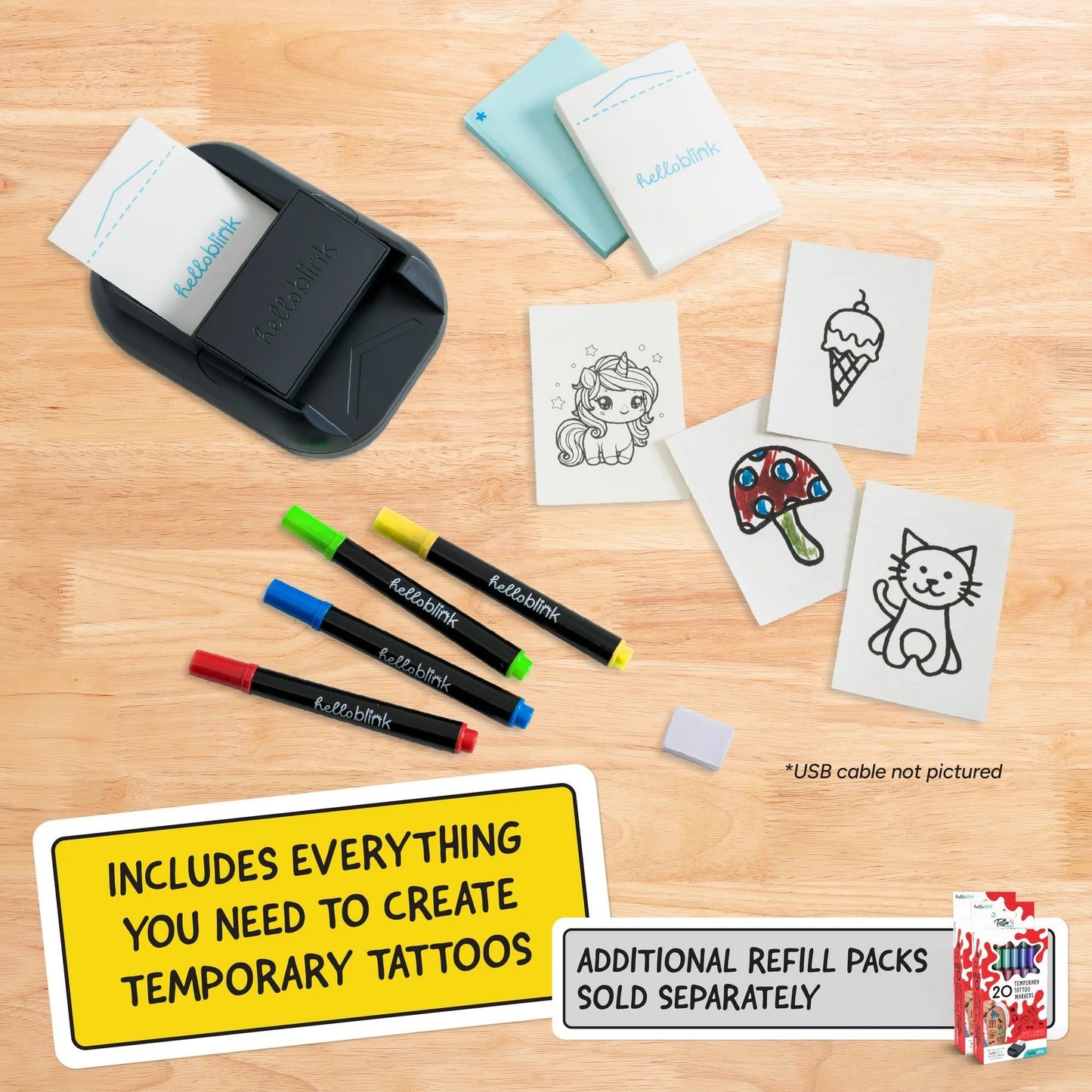 Hello Blink Temporary Tattoo Maker