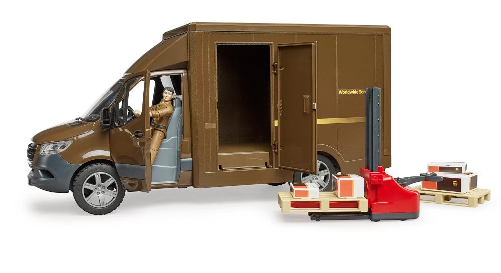 Bruder Sprinter UPS with Driver and Accessories